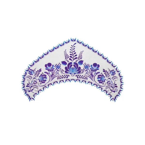 Термонаклейка Гжель на синем, набор 10 штук 6536019