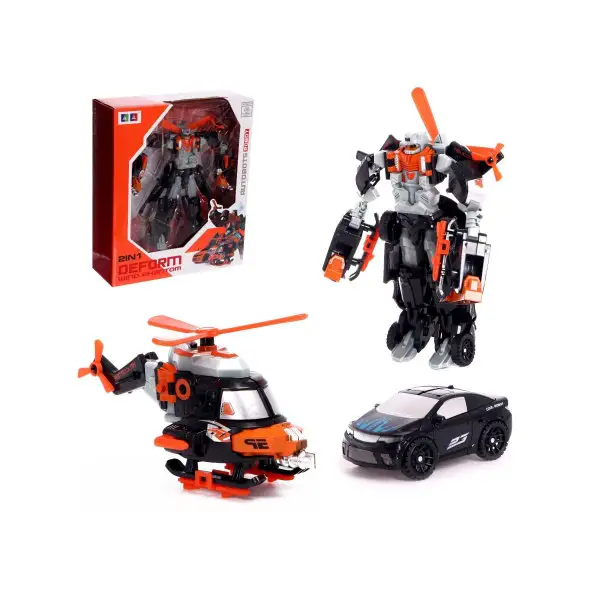 Робот Шторм трансформируется 2 собираются в 1 робота