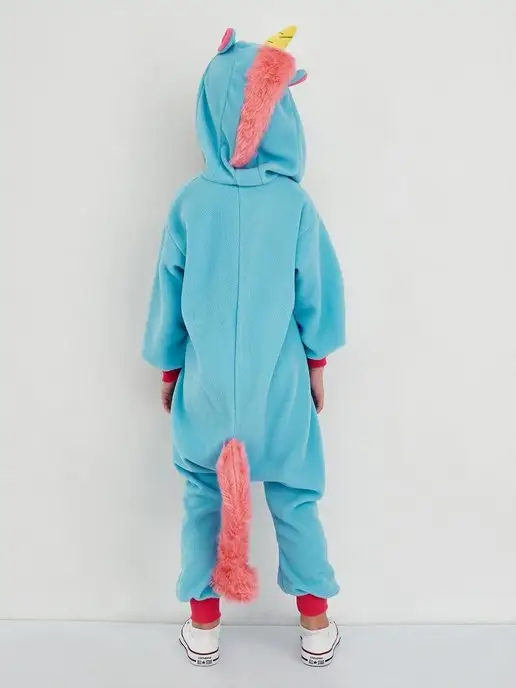Кигуруми.ру Кигуруми детский Original костюм пижама Единорог, голубой, фото 5