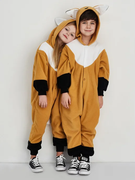 Кигуруми.ру Кигуруми детский Original пижама костюм Лиса, черный