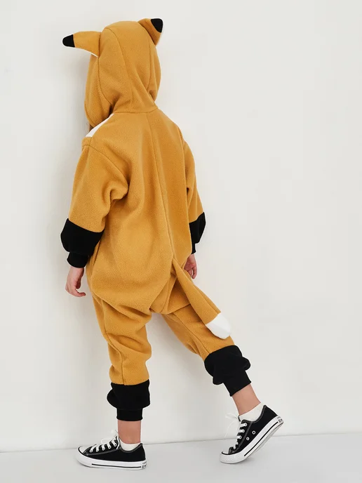 Кигуруми.ру Кигуруми детский Original пижама костюм Лиса, черный, фото 5