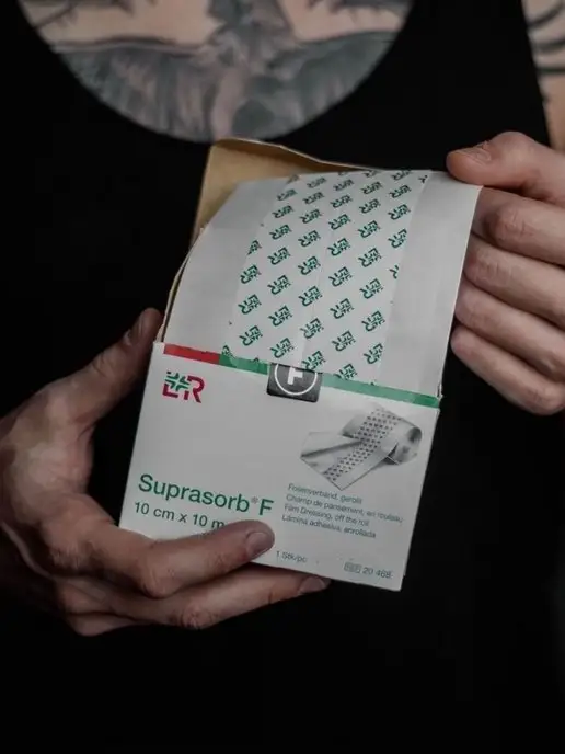 Lohmann & Rauscher Suprasorb F Пленка для заживления тату Супрасорб F 10см 10м, вариант, фото 3