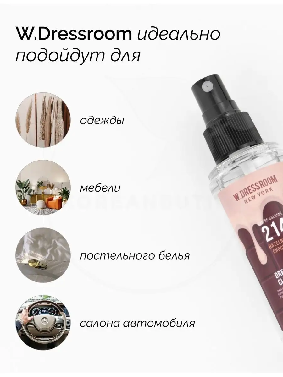 Парфюмерные спреи Корейские 70 ml W.Dressroom 26905456 купить за 522 ₽ в  интернет-магазине Wildberries