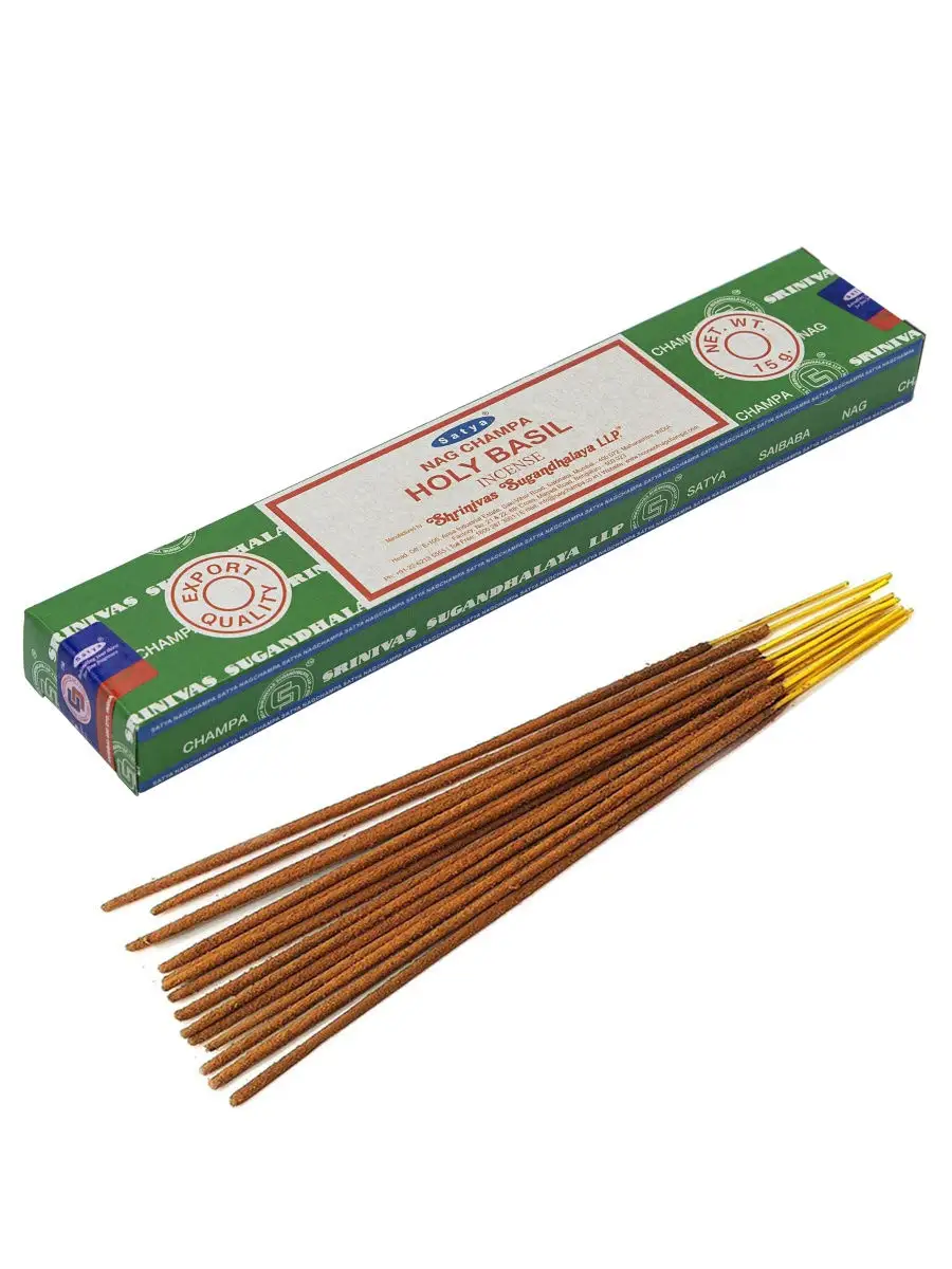 Благовония Священный Базилик, 15 г Satya Incense 26914121 купить в  интернет-магазине Wildberries