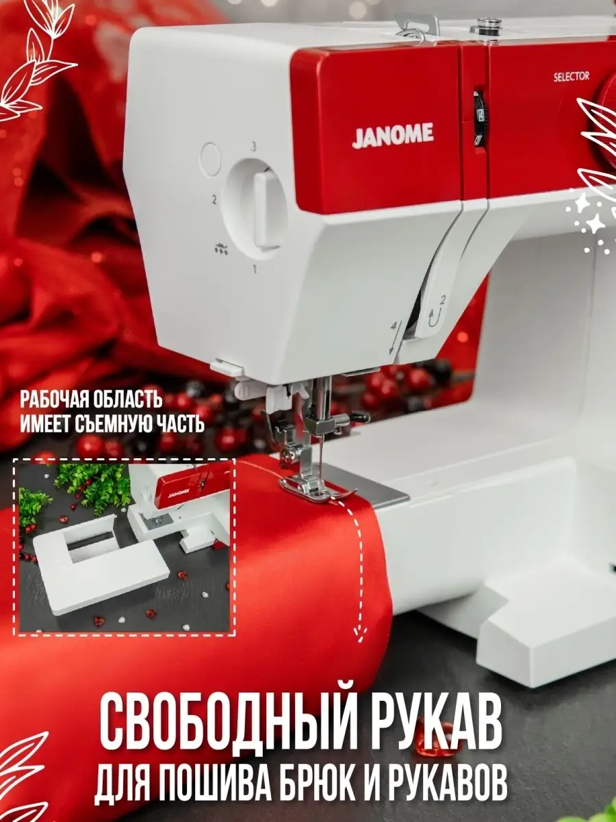 Швейная машина Janome 1522/машинка/Джаноме/Бытовая техника/Для шитья Janome  26943377 купить в интернет-магазине Wildberries