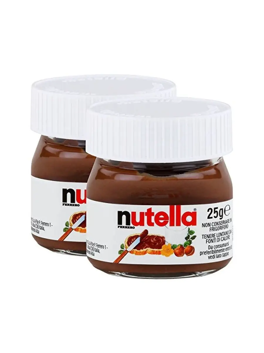 Нутелла Мини Шоколадная паста 25гр. х 2 шт., (Италия) Nutella Italy  26944594 купить за 325 ₽ в интернет-магазине Wildberries