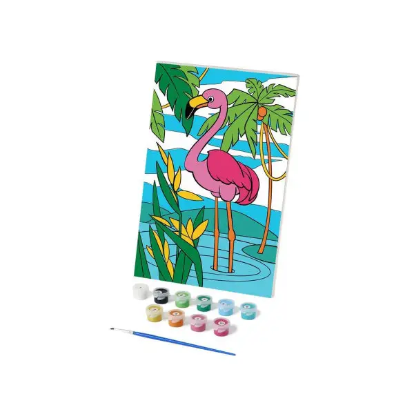 Картина по номерам "Розовый фламинго" 20х30 см