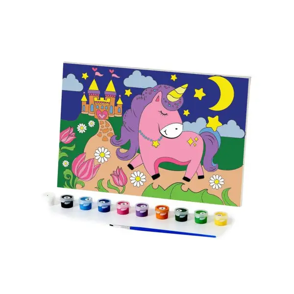 Картина по номерам "Единорог на лужайке" 20х30 см