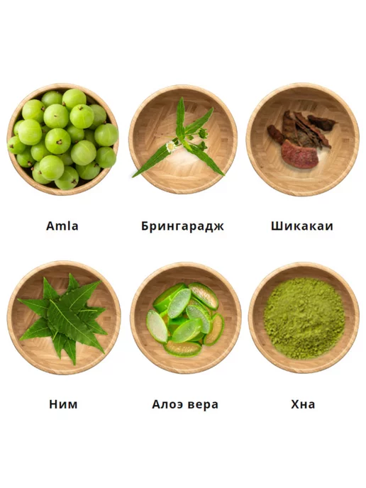 TRICHUP Краска для волос черная натуральная индийская, 60 г, 60 г, фото 2