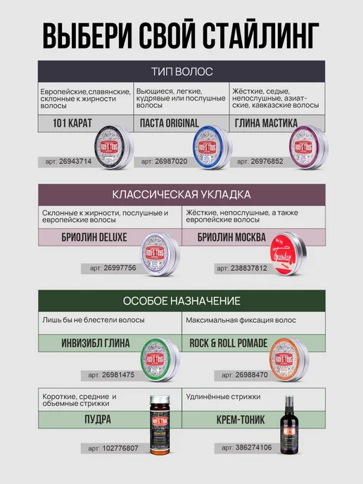 BOY'S TOYS Помада для волос сильной фиксации Rock & Roll Pomade, 40 г, 40 г, фото 7