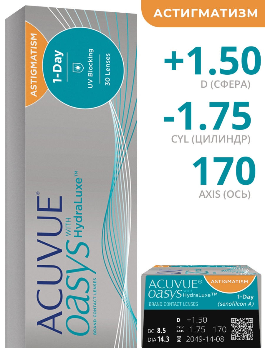 Линзы 1 day acuvue for astigmatism. 1 Day Acuvue Oasys Astigmatism.