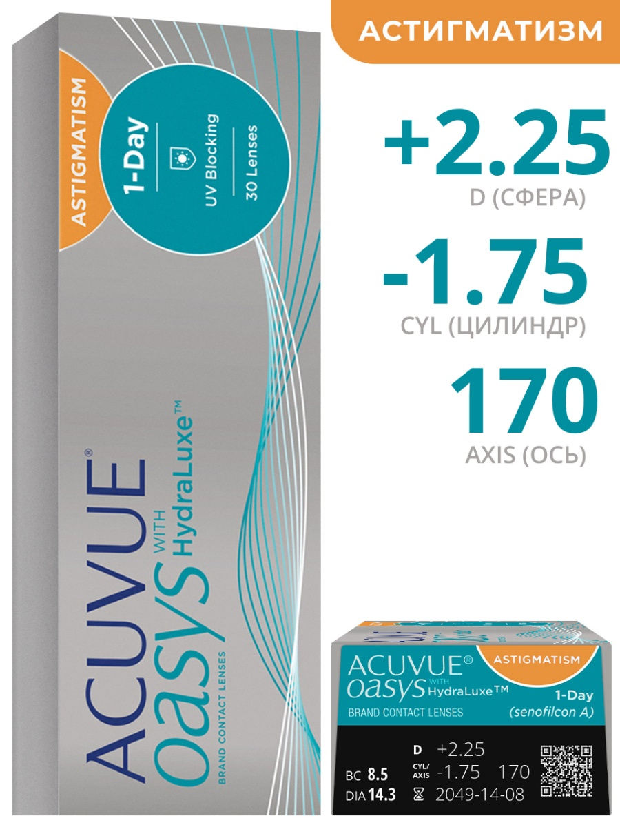 Линзы 1 day acuvue for astigmatism. Acuvue Oasys for Astigmatism.