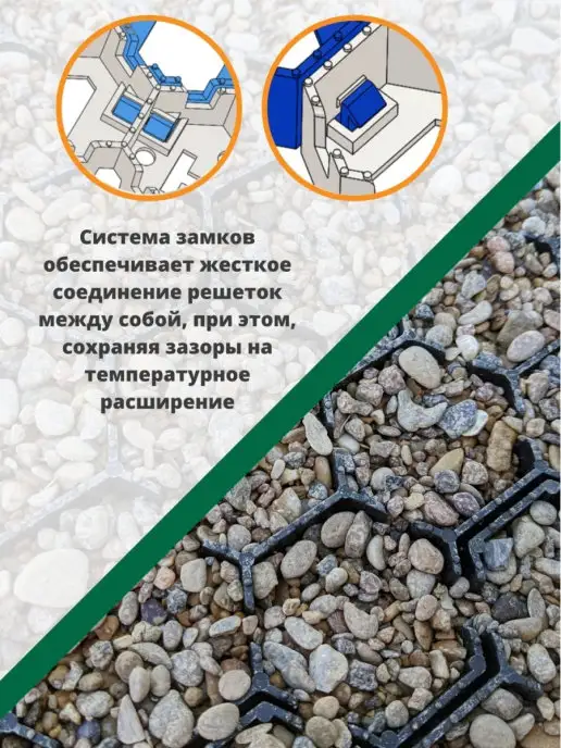 Standartpark Газонная решетка черная Hexarm, черный, фото 3