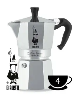 Кофеварка гейзерная Биалетти Moka Express на 4 порции BIALETTI 27018347 купить за 4 153 ₽ в интернет-магазине Wildberries