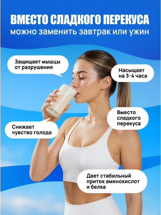 Ruslabnutrition Казеин мицеллярный SPM протеин для похудения дыня, вариант, фото 4