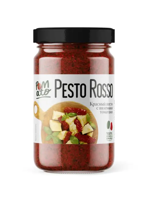 POMATO Соус Красный песто с вялеными томатами 190 г, 190 г