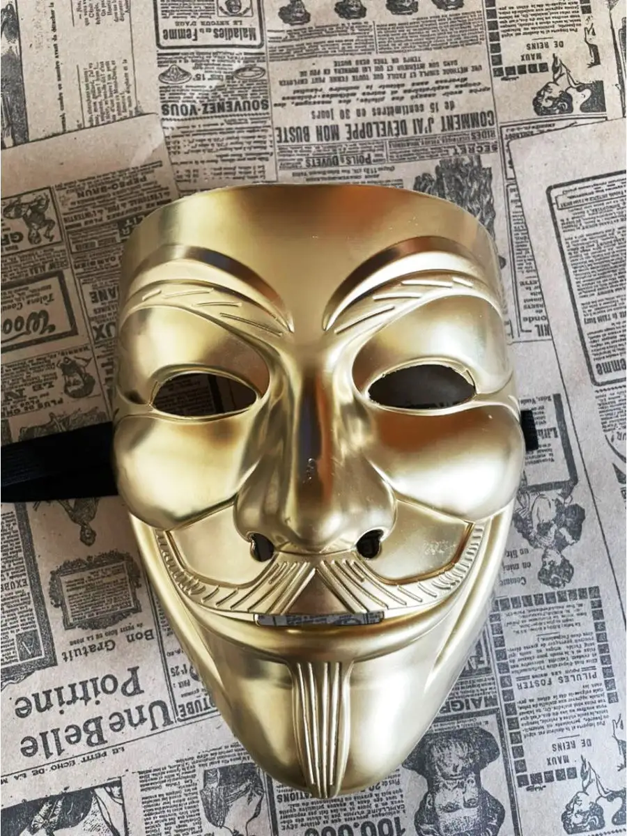 Сборная бумажная модель Маска Гай Фокса / Guy Fawkes Mask