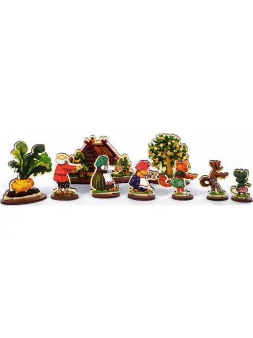 Нескучные игры Настольный кукольный театр "Репка", 9 фигурок + сказка, вариант, фото 3