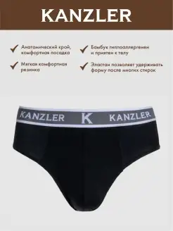 Трусы мужские слипы с принтом брифы KANZLER 27359972 купить за 408 ₽ в интернет-магазине Wildberries