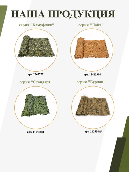 НИТЕКС Маскировочная сеть Пейзаж Листва 3D 2,2х1,5 метра, 2.2x1.5, 1,5 м, фото 2