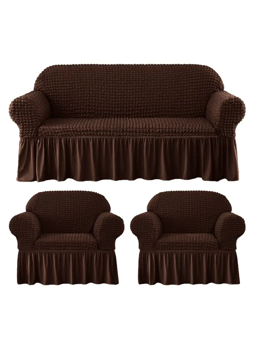 Чехлы на диван и кресла универсальный КонкордиЯ 27418823 купить за 3 160 ₽в интернет-магазине Wildberries