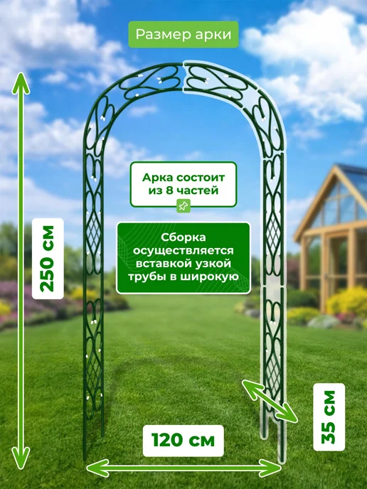 САДОВКИН Арка Комби 35, зеленый, фото 2