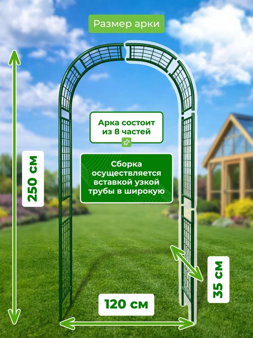 САДОВКИН Арка Сетка 35, зеленый, фото 2