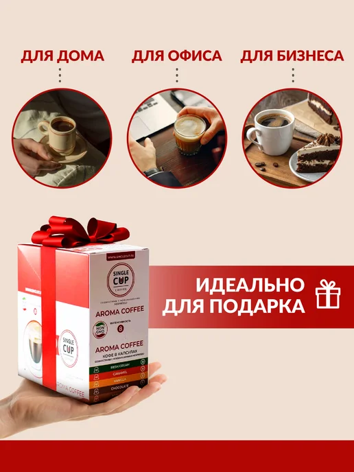 Single Cup Coffee Кофе "Вишня с коньяком, апельсин, клубника со сливками", вариант, фото 7