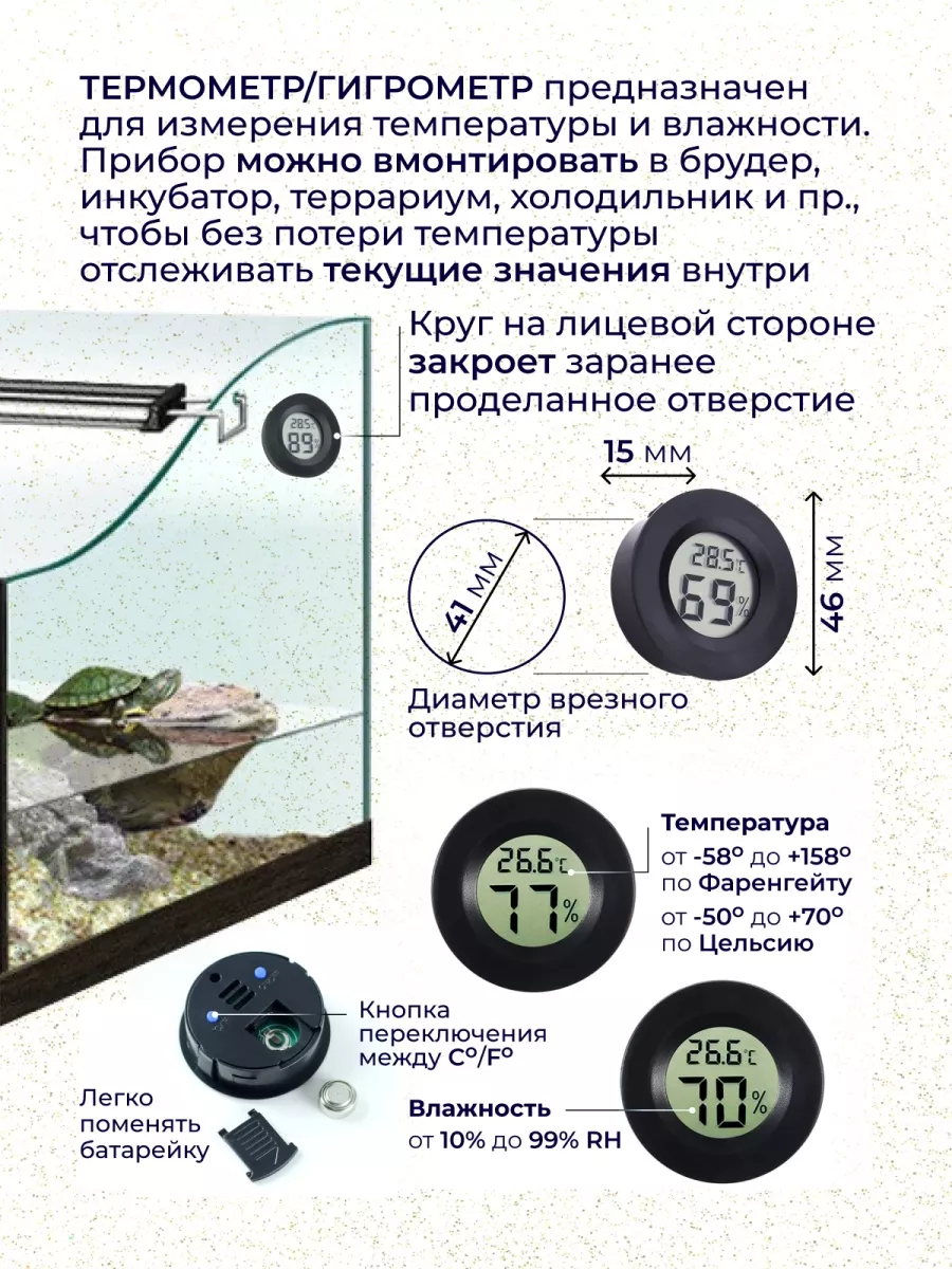 Термометр гигрометр цифровой комнатный Zornwee 27515195 купить в  интернет-магазине Wildberries