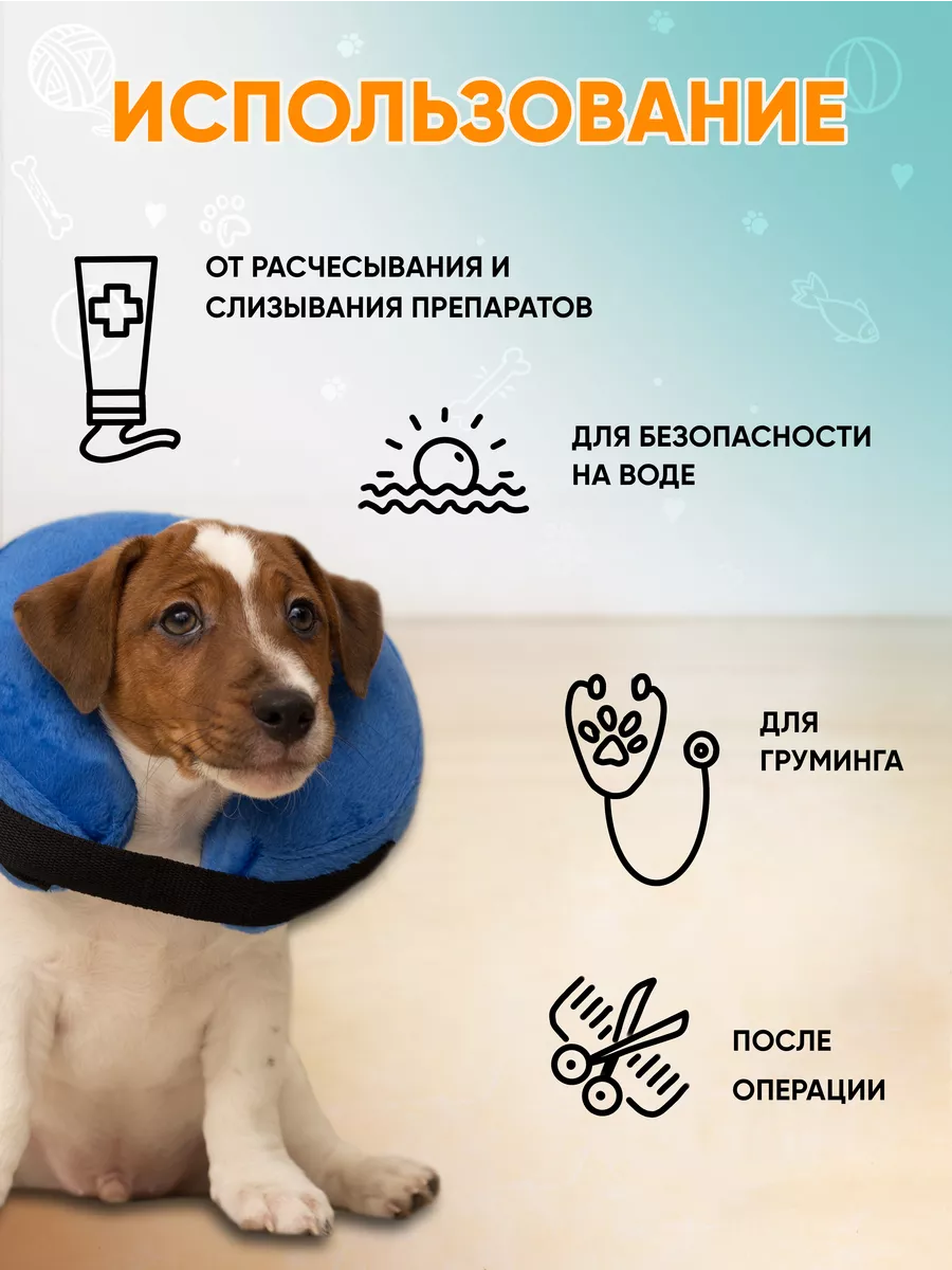 Воротник для кошек и собак медицинский Mr Dog 27551836 купить за 950 ₽ в  интернет-магазине Wildberries