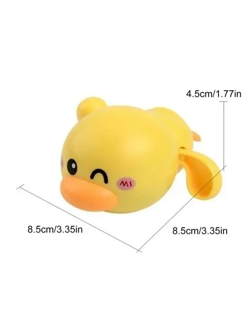 BOSSTOYS Игрушка для ванной заводная уточка, желтый, фото 3