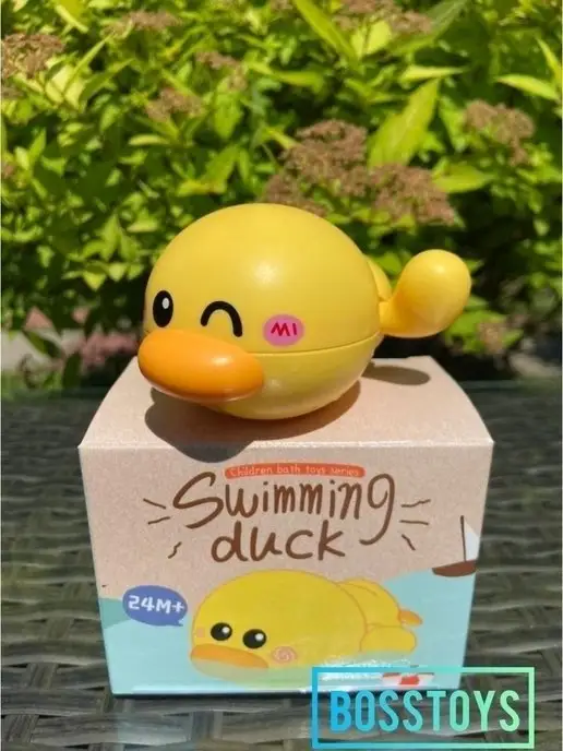 BOSSTOYS Игрушка для ванной заводная уточка, желтый, фото 6