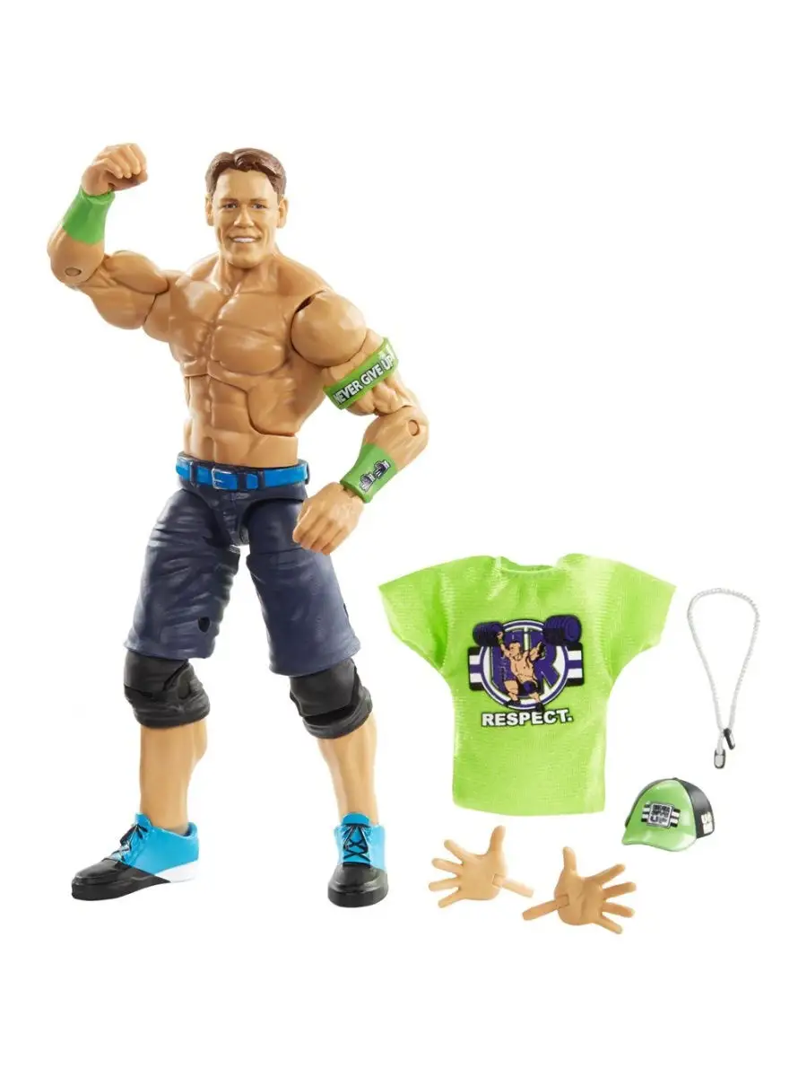 Подвижная фигурка Джон Сина (WWE John Cena Action Figure) Mattel 27774790  купить в интернет-магазине Wildberries