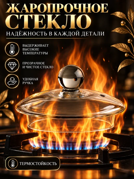 ENILAR Стеклянная крышка для чайника заварочного 65 мм, белый, фото 3