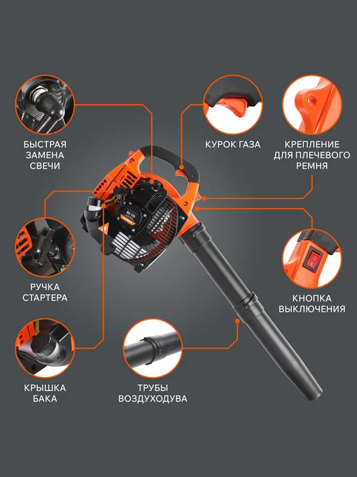 PATRIOT Воздуходувка бензиновая садовая BG 125, 600 мл, фото 2