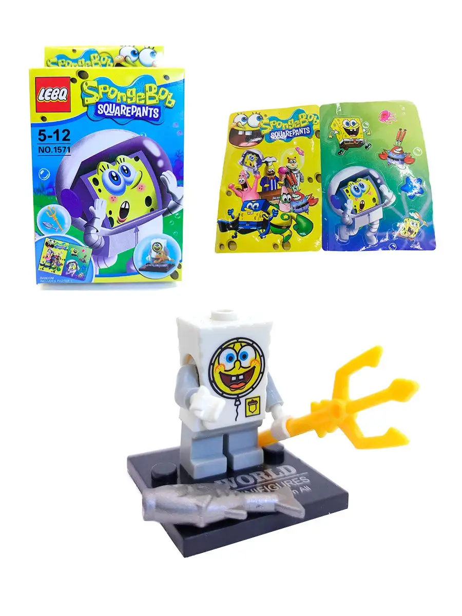 Конструктор Губка Боб 8 в 1/Спанч фигурки 8 друзей/Sponge Bob 96 деталей  Buyourtoys 27880029 купить в интернет-магазине Wildberries