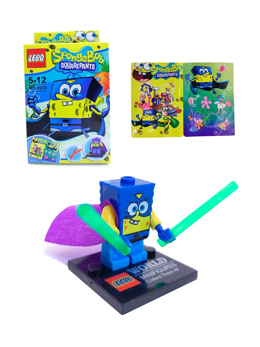 Конструктор Губка Боб 8 в 1/Спанч фигурки 8 друзей/Sponge Bob 96 деталей  Buyourtoys 27880029 купить в интернет-магазине Wildberries