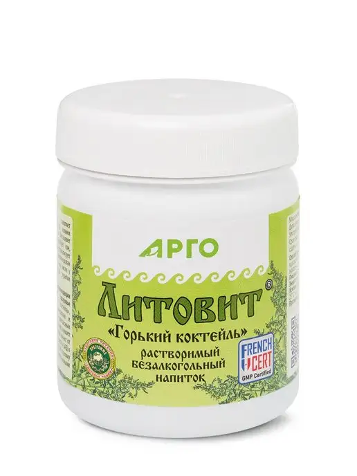 НОВЬ Литовит напиток растворимый Горький с цеолитом Арго, 140 г, 140 г, фото 2