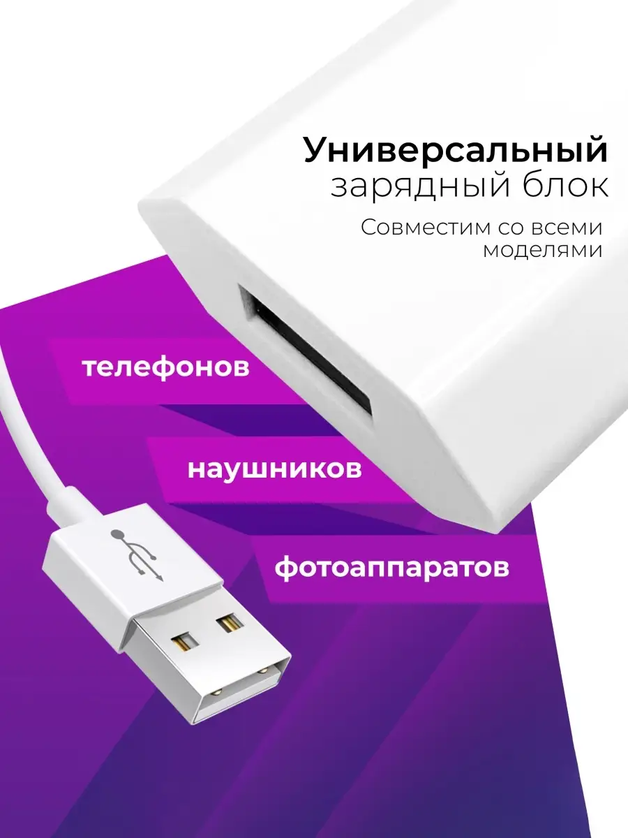 USB блочок. Зарядка для телефона Android и Apple LS 27981318 купить за 159  ₽ в интернет-магазине Wildberries