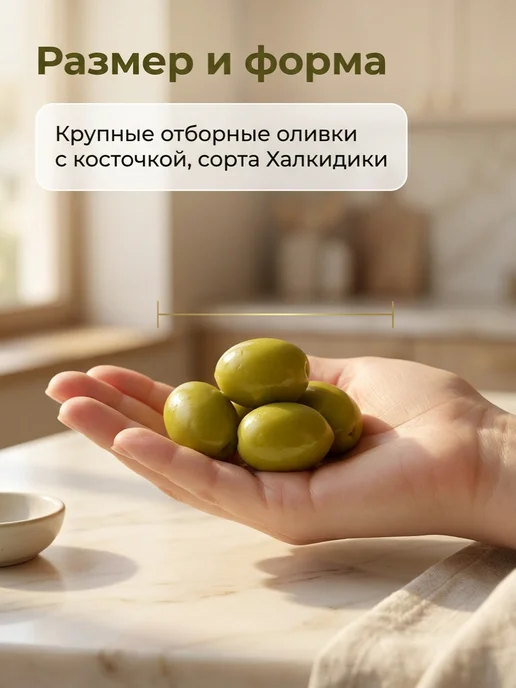 Elita Оливки халкидики с косточкой 120-140 370мл Греция, 370 мл, фото 6