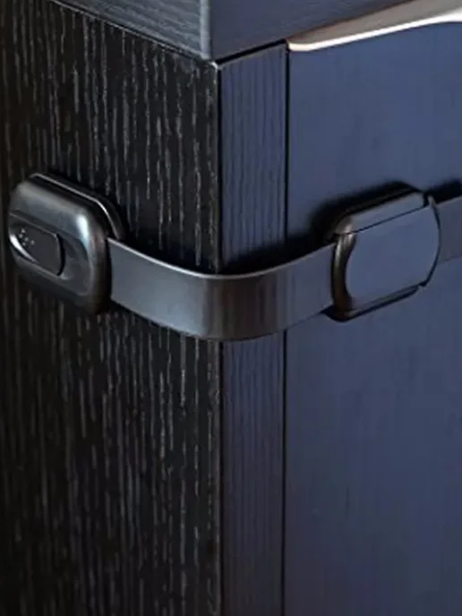 ChildLock Замок блокиратор от детей на мебель, черный, в упаковке 150 г, фото 5