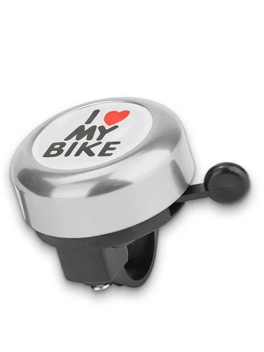 STELS Звонок на велосипед детский 45AE-06 "I love my bike", черный, фото 3