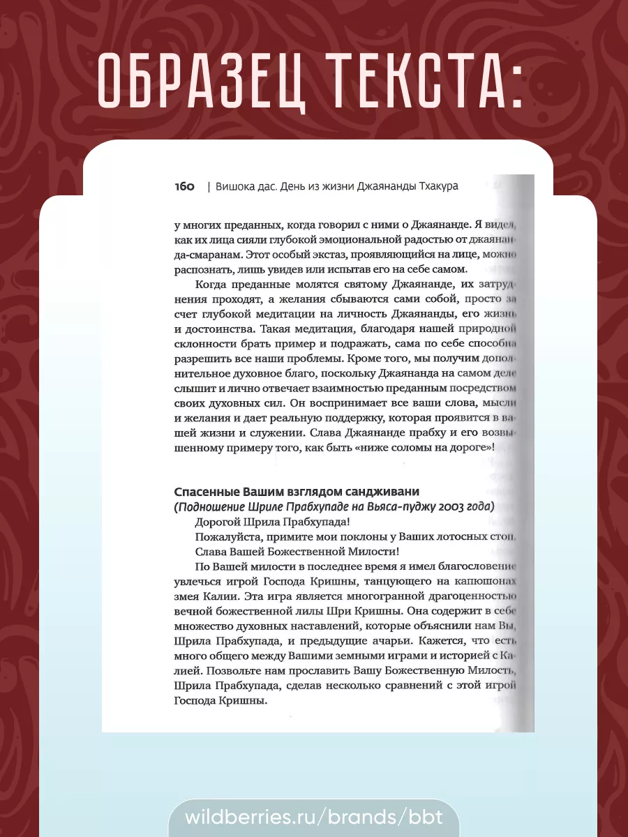 День из жизни Джаянанды Тхакура. BBT 28037682 купить за 600 ₽ в  интернет-магазине Wildberries