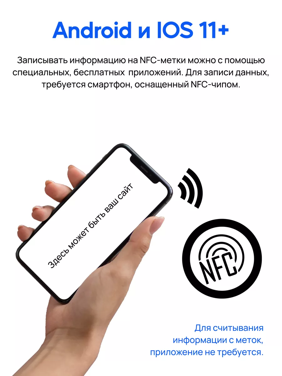 NFC метки 5 штук нфс Креп 28073900 купить за 360 ₽ в интернет-магазине  Wildberries