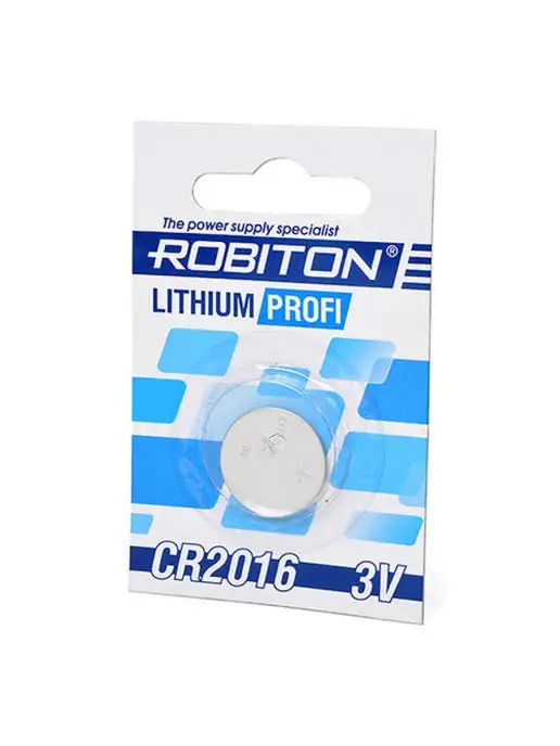 Robiton Батарейка CR2016 Lithium 3 V - 1 шт, 1 шт, фото 2