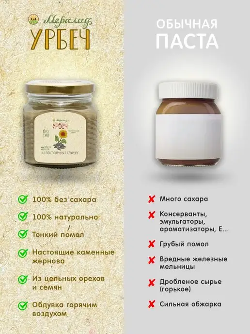 Мералад Урбеч из семян подсолнечника 3кг, 3 кг, фото 7