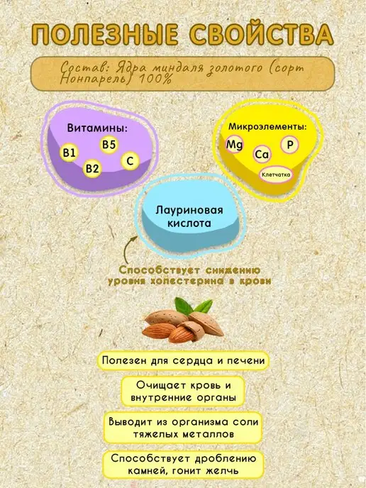 Мералад Урбеч из миндаля паста без сахара натуральная кето 3кг, 3 кг, фото 3
