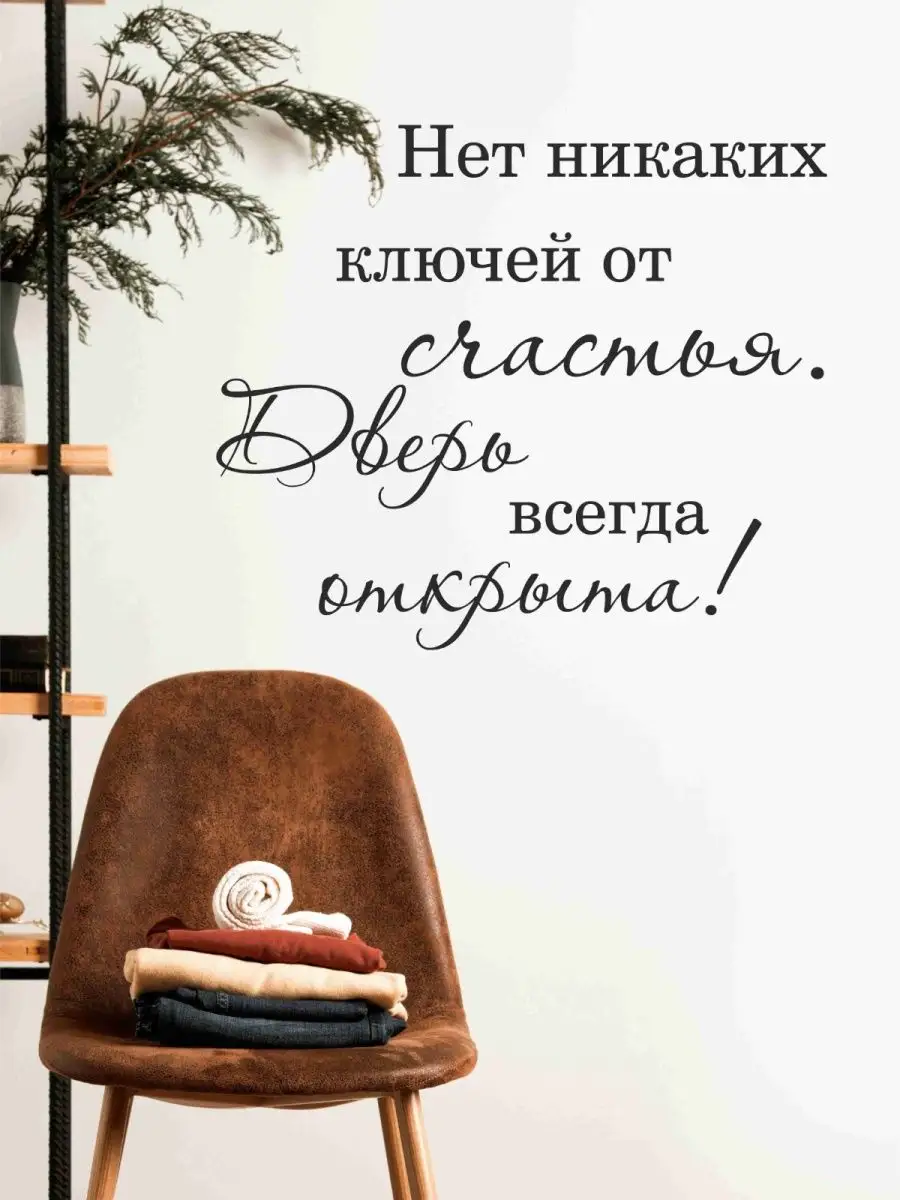 Наклейка надпись на стену мотивирующая Lisadecor-shop 28189136 купить за  516 ₽ в интернет-магазине Wildberries