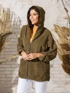 Ветровка женская вельветовая с капюшоном HELLO MODA! 28189570 купить за 1 274 ₽ в интернет-магазине Wildberries