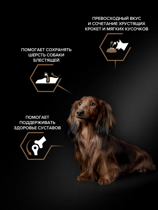 Сухой корм PRO PLAN Duo Delice для собак, мелкие, говядина, 2,5 кг, фото 3